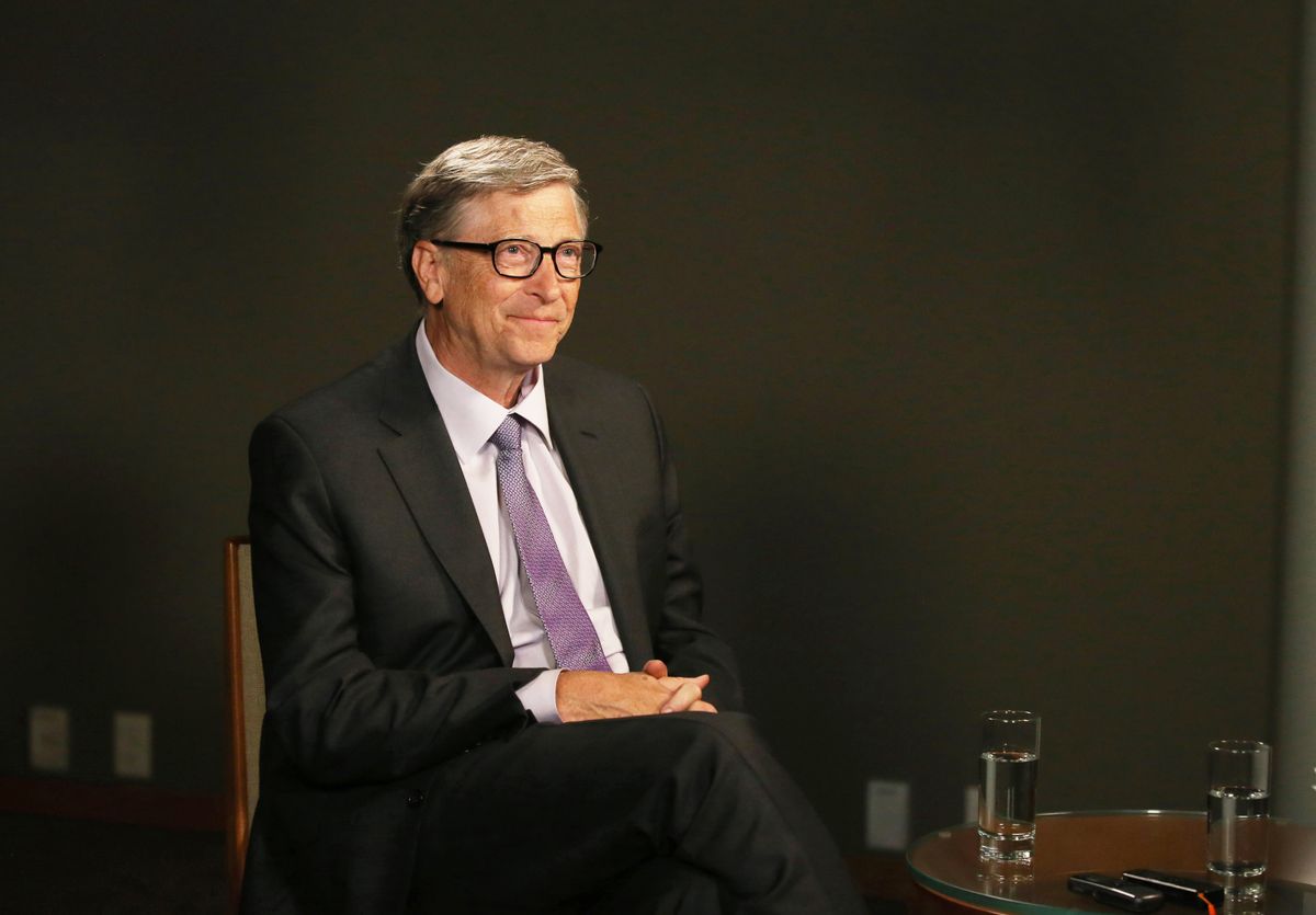 BEIJING, Nov. 19, 2019  -- Bill Gates, co-chair of the Bill &amp; Melinda Gates Foundation, receives an exclusive interview with Xinhua in Seattle, the United States, on Nov. 13, 2019. (Photo by Qin Lang/Xinhua via Getty Images) (Qin Lang/Xinhua via Getty Images)