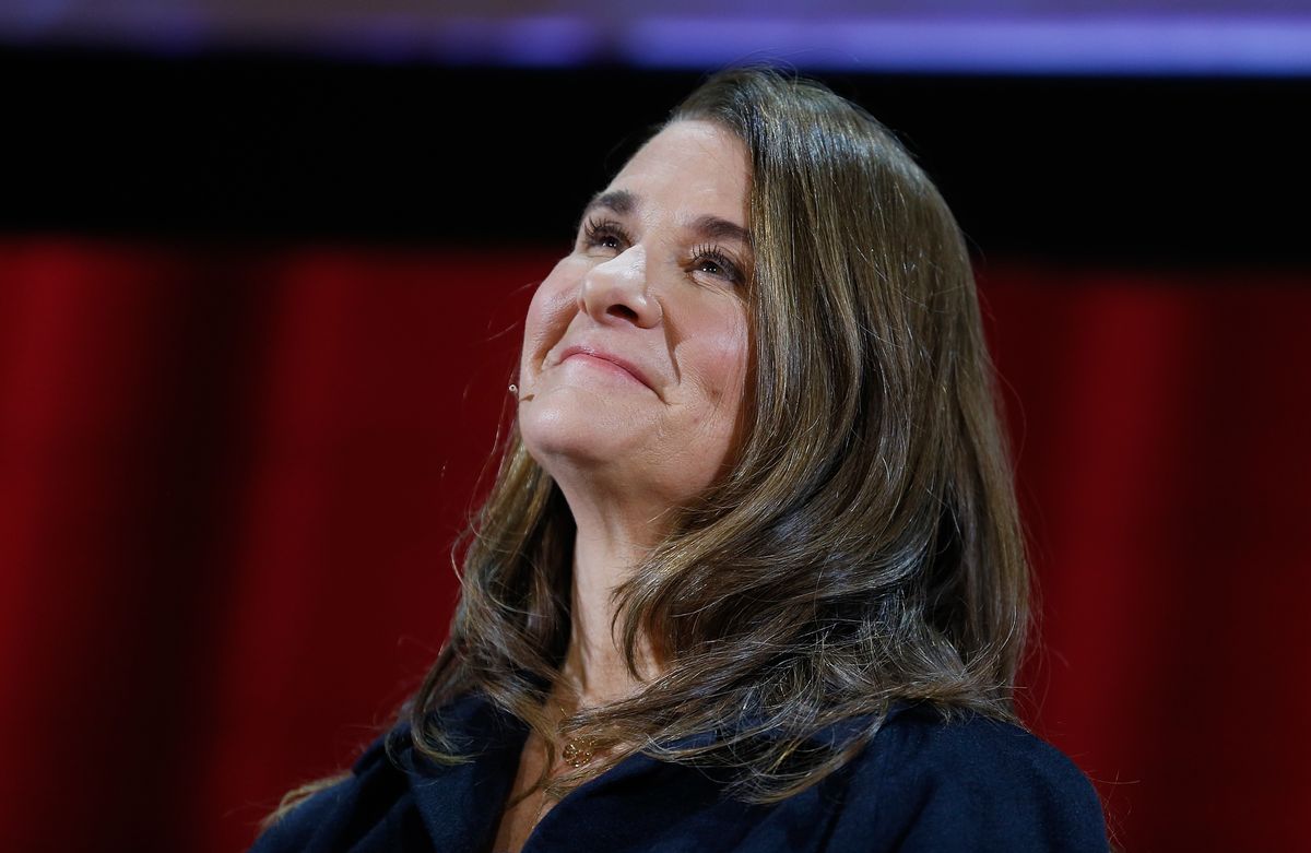 NEW YORK, NY - FEBRUARY 13: Melinda Gates speaks during the Lin-Manuel Miranda In conversation with Bill &amp; Melinda Gates panel at Hunter College on February 13, 2018 in New York City.  (Photo by John Lamparski/Getty Images) (John Lamparski/Getty Images)