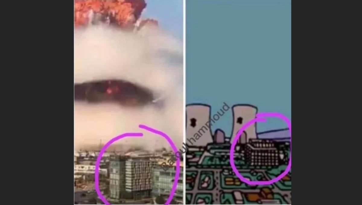 Did 'the simpsons' predict the beirut explosion?