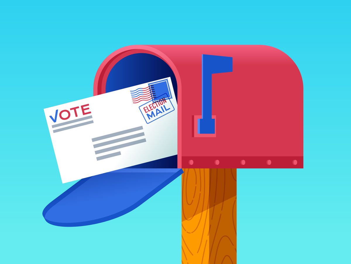 Official ballot mailed to voter in their mailbox. (Getty Images)