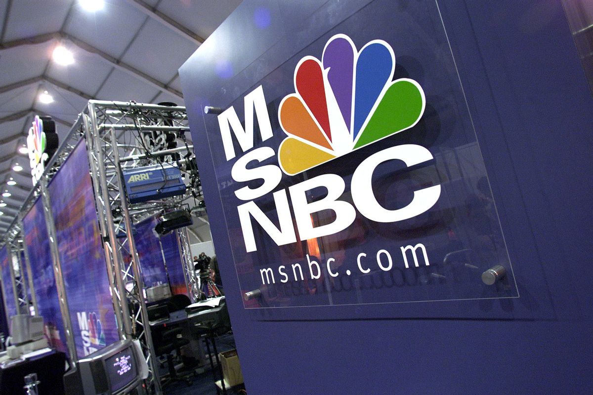 Internet organizations such as MSNBC.com report from the Republican National Convention media area. (Photo by Kim Kulish/Corbis via Getty Images) ( Kim Kulish / Getty Images)