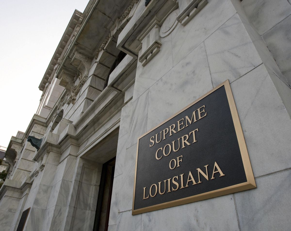 The exterior of the Supreme Court of Louisiana 24 August 2007 in New Orleans. AFP Photo/Paul J. Richards (Photo credit should read PAUL J. RICHARDS/AFP via Getty Images) (Paul J. Richard / AFP via Getty Images)
