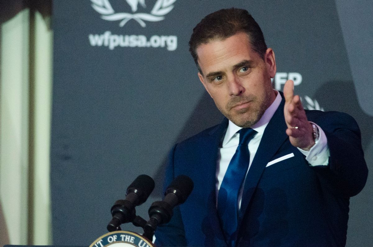 WASHINGTON, DC - APRIL 12:  WFP USA Board Chair Hunter Biden speaks during the World Food Program USA's 2016 McGovern-Dole Leadership Award Ceremony  at the Organization of American States on April 12, 2016 in Washington, DC. (Kris Connor/WireImage) (Kris Connor/WireImage)