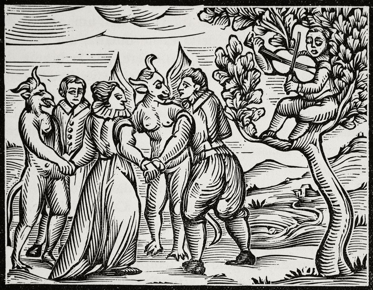 The dance of the Sabbath, engraving from the Compendium Maleficarum, by Francesco Maria Gouache, Milan, 1626. Italy, 17th century. ( De Agostini Picture Library / Getty Images)