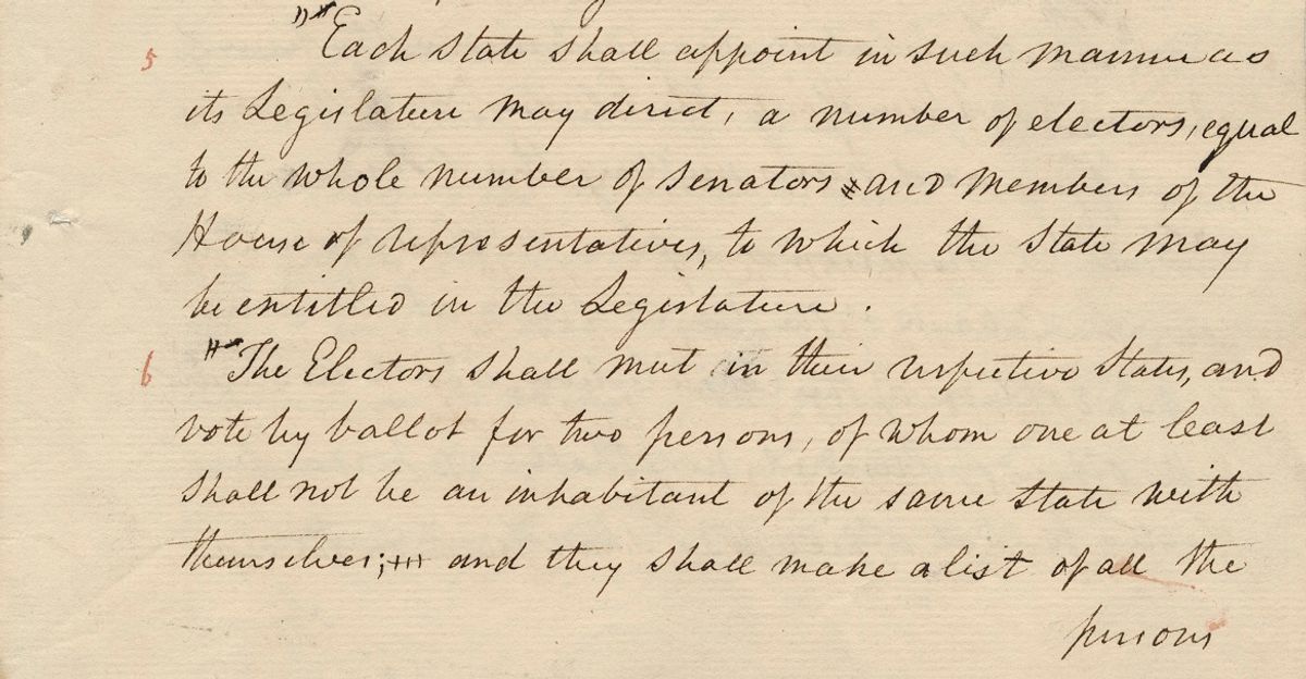 Manuscript for John Quincy Adams' Edition of the Journal of the Constitutional Convention, 1818-1819
Record Group 59, Records of the Department of State
Digital file name: Job 10-A2-092_005_170 (U.S. National Archives)