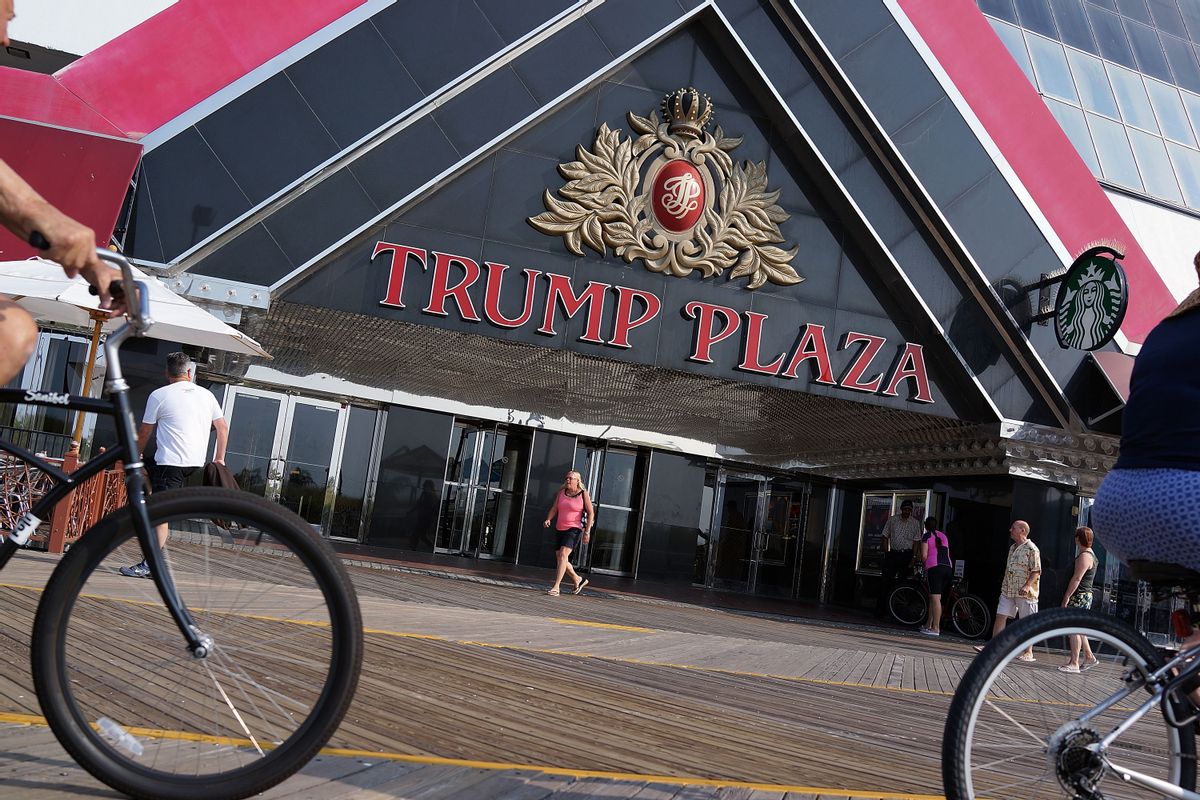 ATLANTIC CITY, NJ - JULY 30:  The Trump Plaza ,which is scheduled to close, is viewed in Atlantic City on July 30, 2014 in Atlantic City, New Jersey. Since January of 2014, four of Atlantic City's 11 casinos have announced plans to close, gone bankrupt or closed leaving thousands of residents without jobs. As neighboring cities open gambling businesses, fewer people are traveling to Atlantic City for visits to casinoes. Since 2006 Casino revenue in Atlantic City has fallen from $5.6 billion to $2.86 billion. Experts believe this is the biggest crisis Atlantic City has faced in its 36 year relationship with gambling.  (Photo by Spencer Platt/Getty Images) (Spencer Platt/Getty Images)