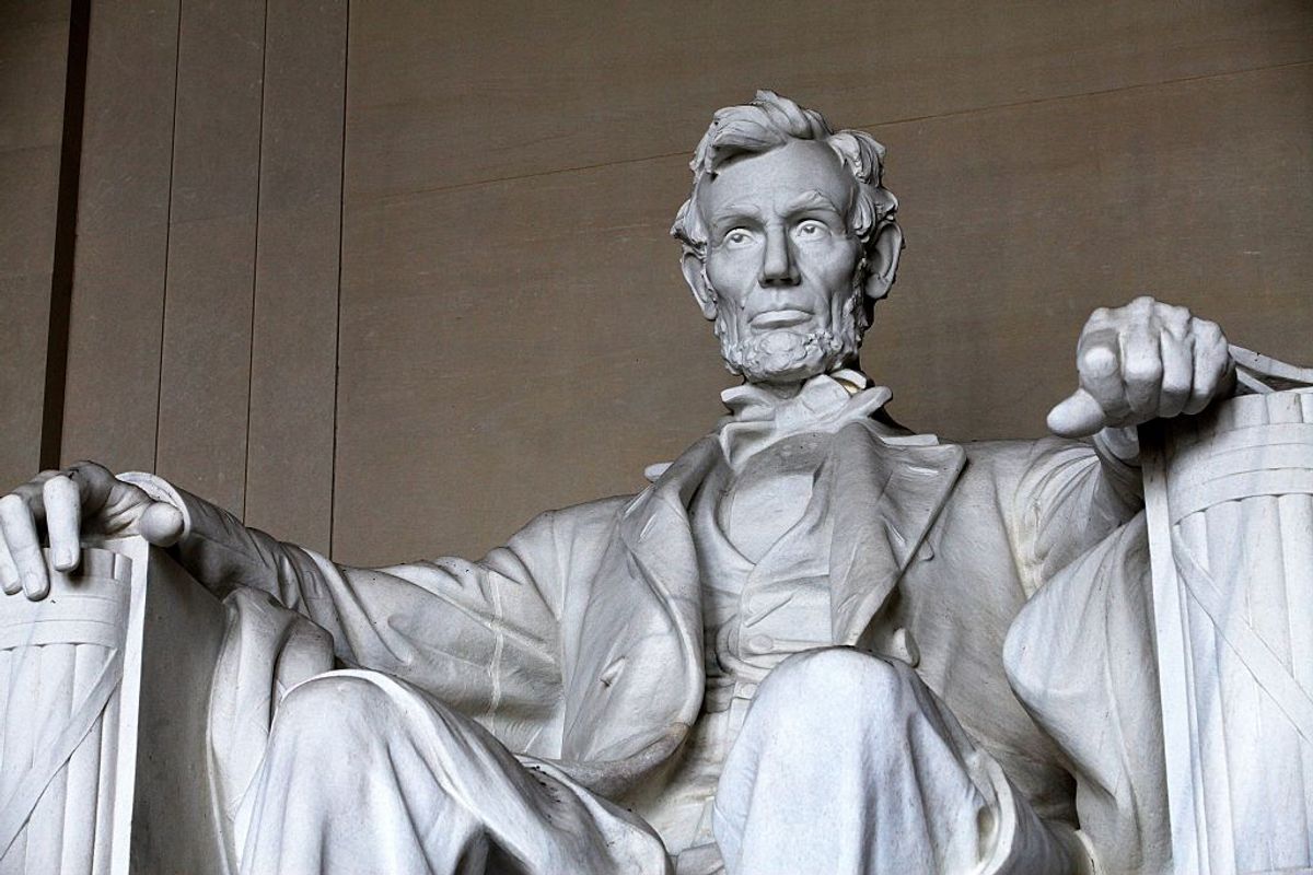 WASHINGTON - APRIL 10:  Abraham Lincoln statue sits inside the rotunda of the Lincoln Memorial on April 10, 2015 in Washington, D.C.  (Photo By Raymond Boyd/Getty Images) (Raymond Boyd / Contributor, Getty Images)