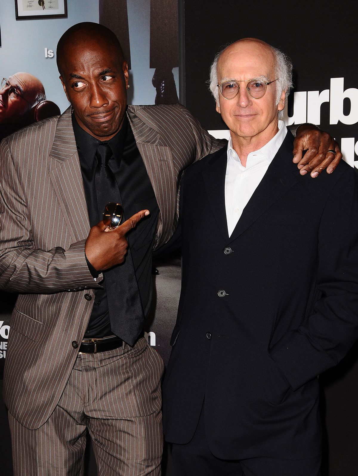 HOLLYWOOD - SEPTEMBER 15: J.B. Smoove and Larry David attend the 7th season premiere of HBO's "Curb Your Enthusiasm" at Paramount Theater on the Paramount Studios lot on September 15, 2009 in Hollywood, California.  (Photo by Jason LaVeris/FilmMagic) (Jason LaVeris / Contributor)