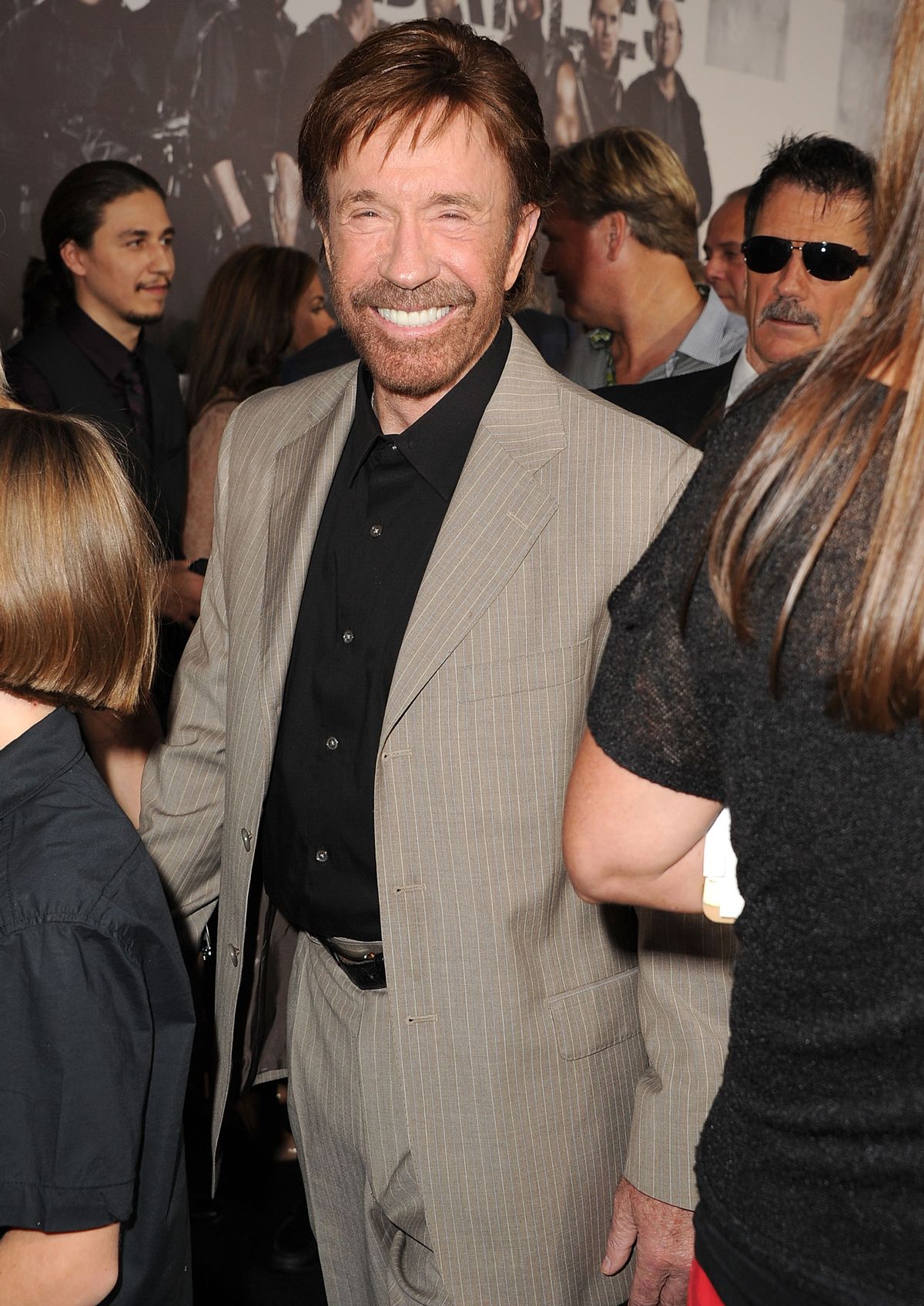 HOLLYWOOD, CA - AUGUST 15:  Chuck Norris arrives at the "The Expendables 2" - Los Angeles Premiere at Grauman's Chinese Theatre on August 15, 2012 in Hollywood, California.  (Photo by Steve Granitz/WireImage) (Steve Granitz/WireImage)