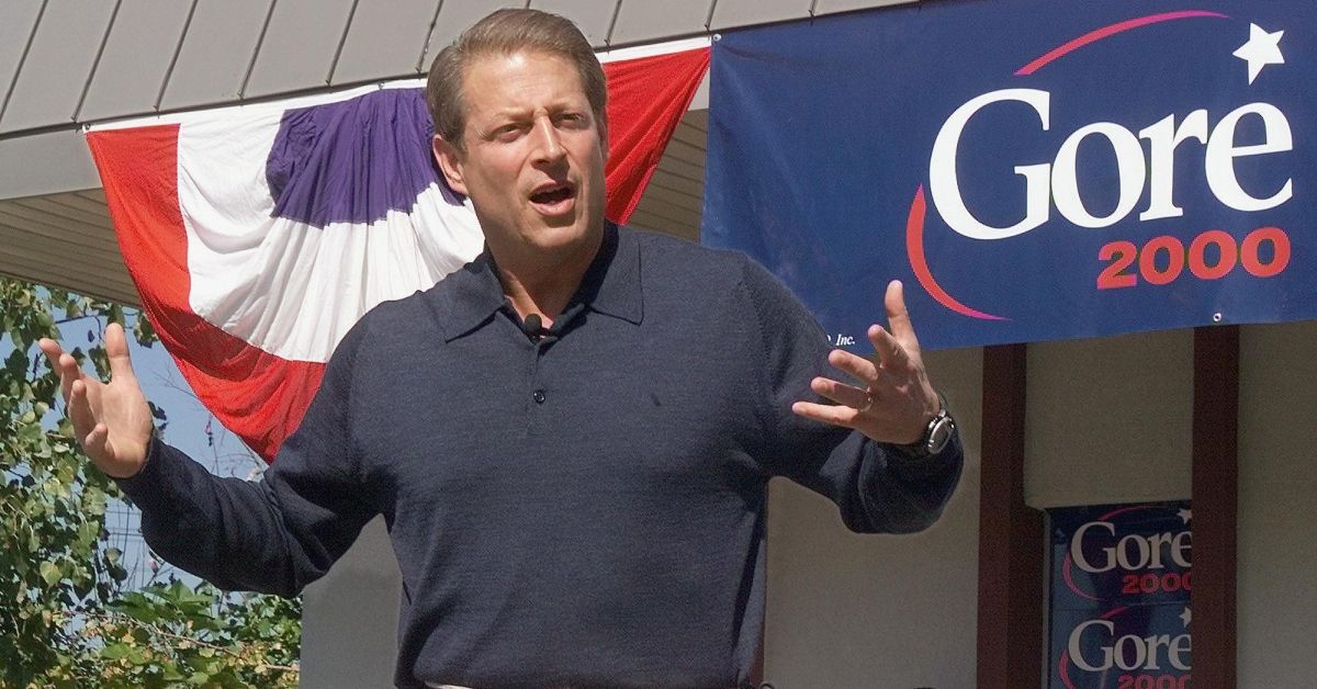NASHVILLE, :  US Vice President and Democratic presidential hopeful Al Gore speaks at a ribbon-cutting ceremony at his new presidential campaign headquarters in Nashville, Tennessee 06 October, 1999. Gore moved his campaign headquarters from Washington after complaints that his campaign was lackluster. (ELECTRONIC IMAGE)  AFP PHOTO   Luke FRAZZA (Photo credit should read LUKE FRAZZA/AFP via Getty Images)