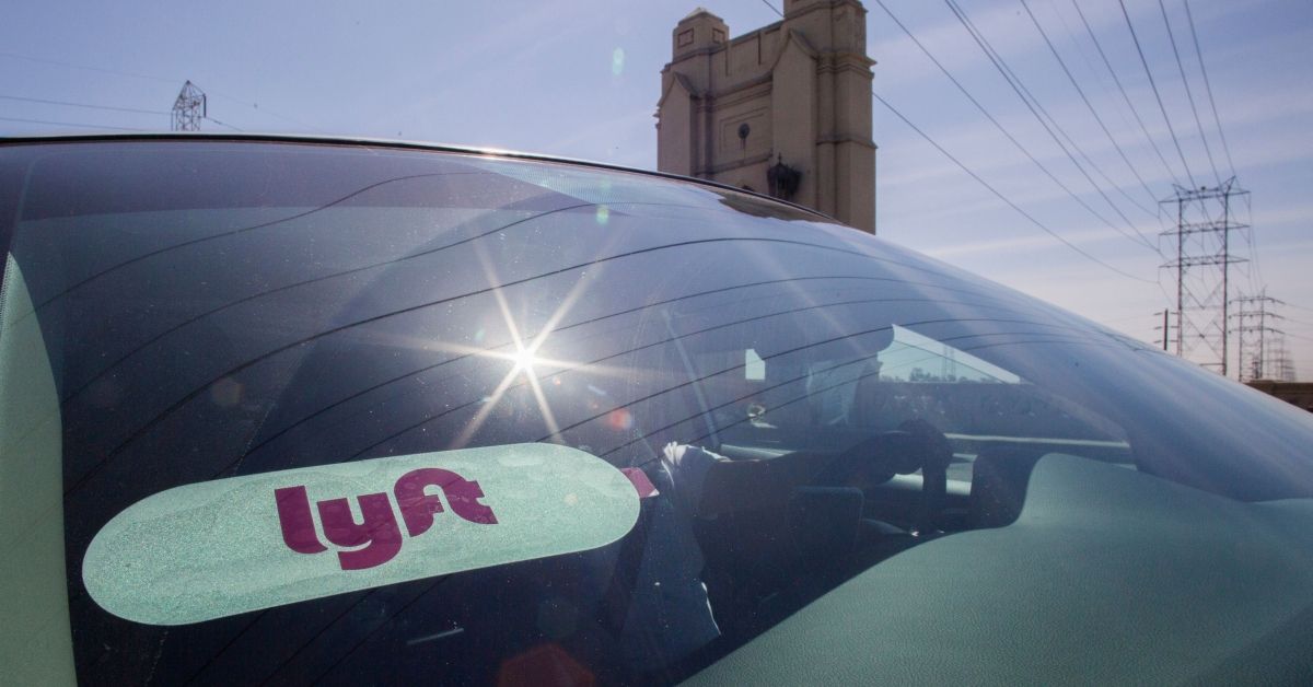 Lyft driver Alejandro Mendez rides his car in downtown Los Angeles, California, March 29, 2019. - Ride-hailing company Lyft made its Initial Public Offering (IPO) on the Nasdaq Stock Market on March 29th. (Photo by Apu Gomes / AFP)        (Photo credit should read APU GOMES/AFP via Getty Images) (APU GOMES/AFP via Getty Images)