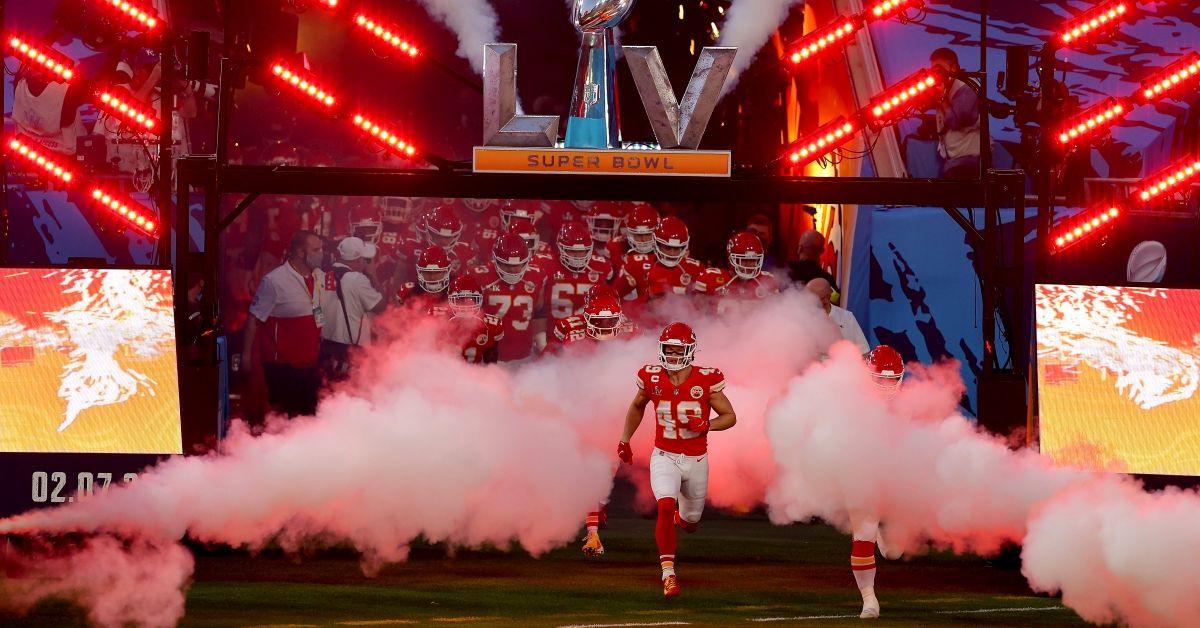 TAMPA, FLORIDA - FEBRUARY 07: The Kansas City Chiefs take the field before Super Bowl LV against the Tampa Bay Buccaneers at Raymond James Stadium on February 07, 2021 in Tampa, Florida. (Photo by Kevin C. Cox/Getty Images) (Kevin C. Cox/Getty Images)