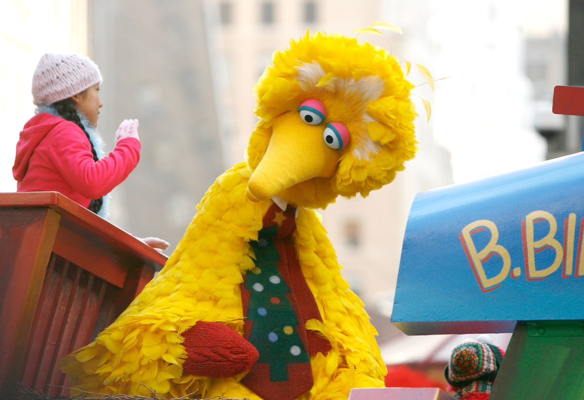 NEW YORK, NY - NOVEMBER 22:  Big Bird of Sesame Street attends the 86th Annual Macy's Thanksgiving Day Parade on November 22, 2012 in New York City.  (Photo by Mike Lawrie/Getty Images) (Mike Lawrie/Getty Images)