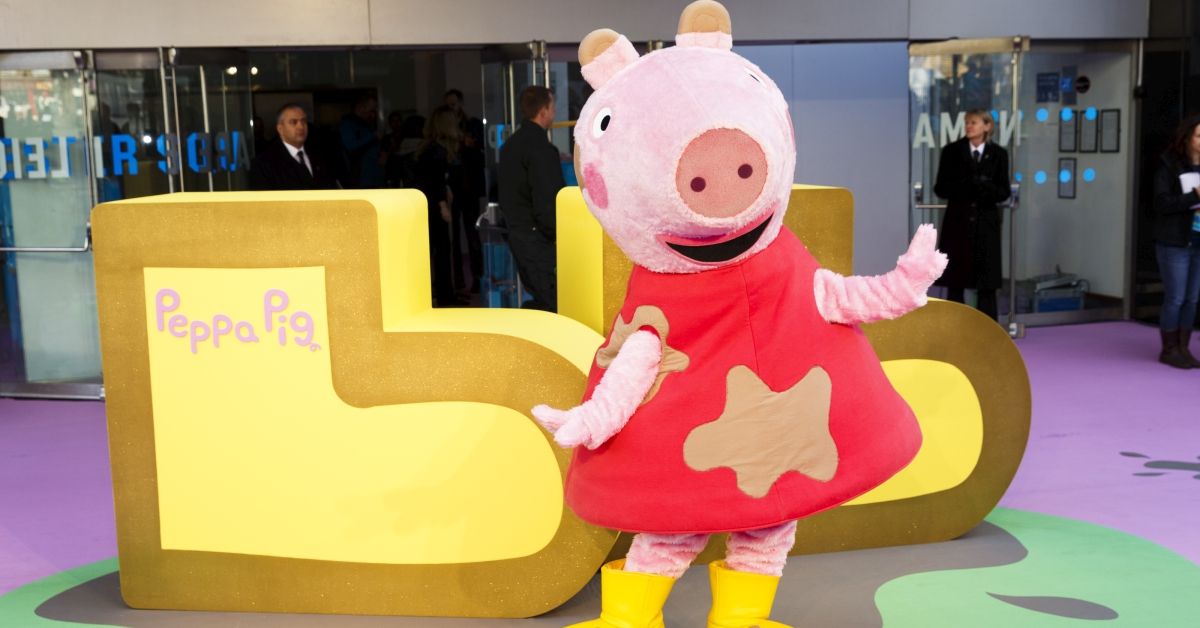 LONDON, ENGLAND - FEBRUARY 01:  Peppa Pig character attends the premeire of 'Peppa Pig: The Golden Boots' at Odeon Leicester Square on February 1, 2015 in London, England.  (Photo by Tristan Fewings/Getty Images) (Tristan Fewings/Getty Images)
