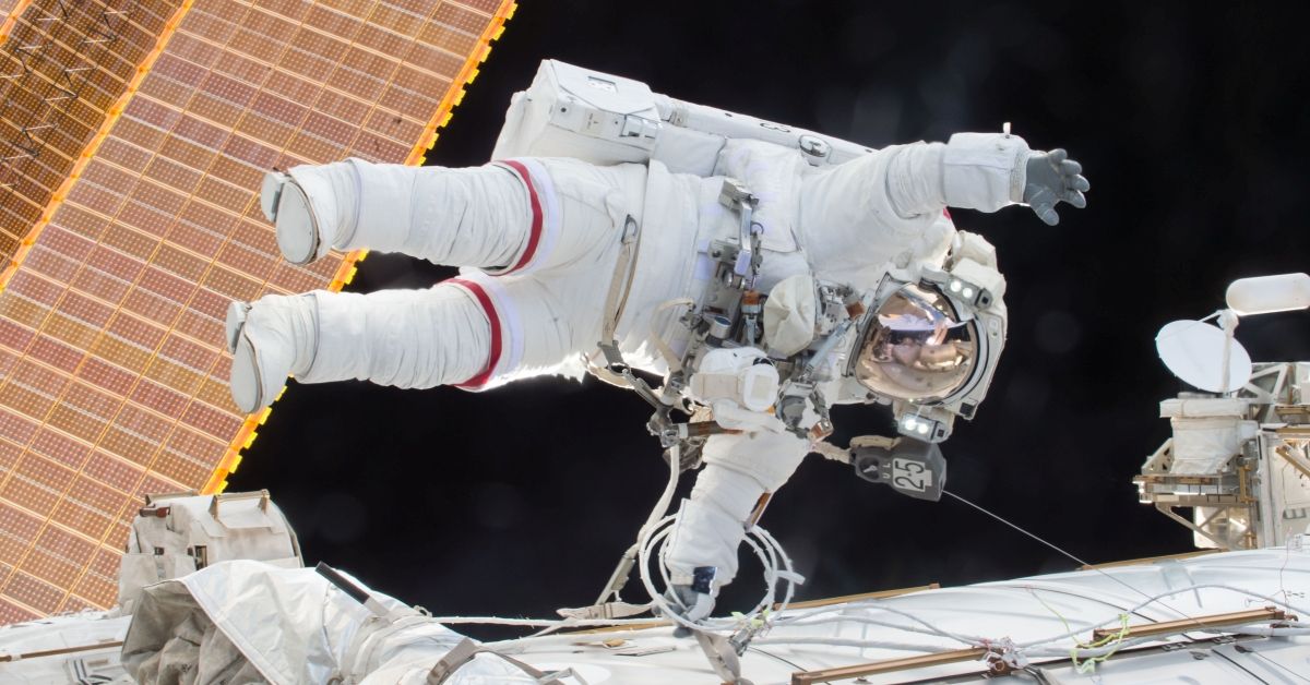 IN SPACE - DECEMBER 21:  In this handout photo provided by NASA, NASA astronaut Scott Kelly is seen floating during a spacewalk on December 21, 2015 in space. NASA astronauts Scott Kelly and Tim Kopra released brake handles on crew equipment carts on either side of the space stations mobile transporter rail car so it could be latched in place ahead of Wednesdays docking of a Russian cargo resupply spacecraft. Kelly and Kopra also tackled several get-ahead tasks during their three hour, 16 minute spacewalk. (Photo by NASA via Getty Images) (Getty Images)