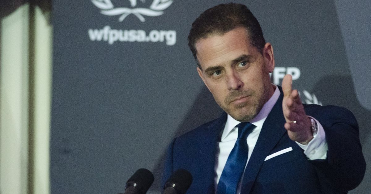 WASHINGTON, DC - APRIL 12:  WFP USA Board Chair Hunter Biden speaks during the World Food Program USA's 2016 McGovern-Dole Leadership Award Ceremony  at the Organization of American States on April 12, 2016 in Washington, DC. (Kris Connor/WireImage) (Kris Connor / Getty Images)