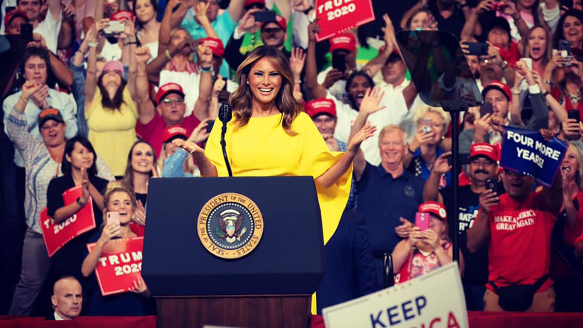 Melania Trump's birthday was not on April 2 2021 and she was not turning 56. (First Lady Melania Trump Archived (Facebook))