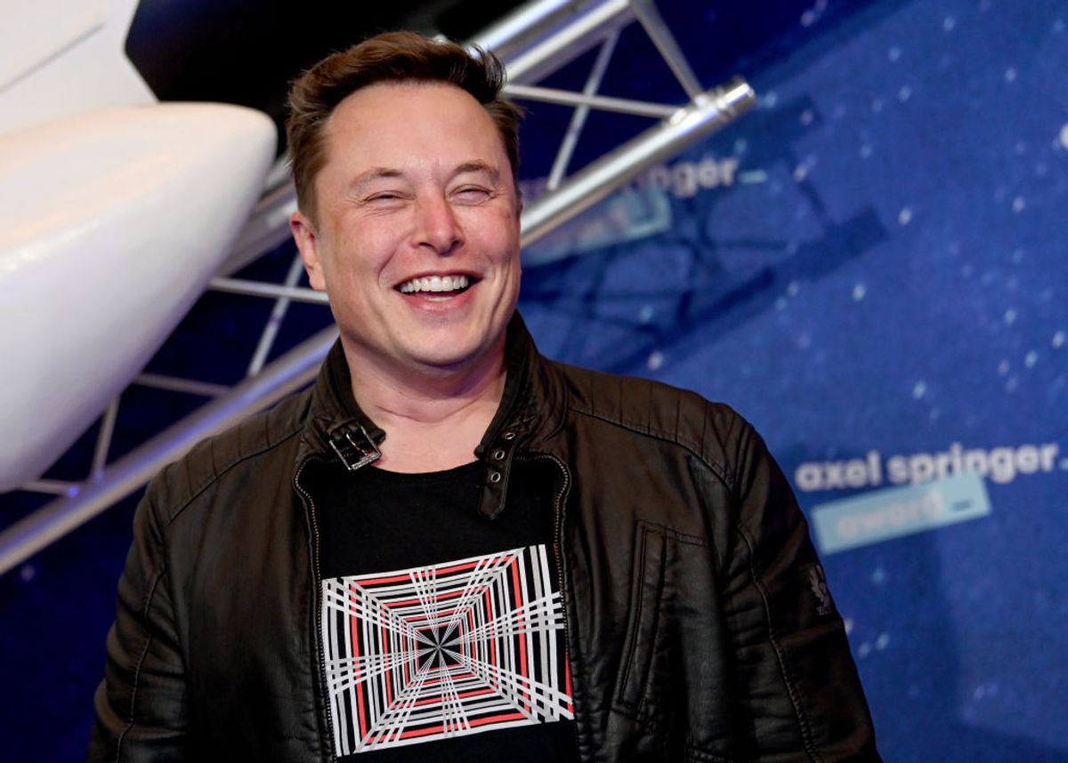 BERLIN, GERMANY DECEMBER 01:  SpaceX owner and Tesla CEO Elon Musk poses on the red carpet of the Axel Springer Award 2020 on December 01, 2020 in Berlin, Germany.  (Photo by Britta Pedersen-Pool/Getty Images) (Getty Images)