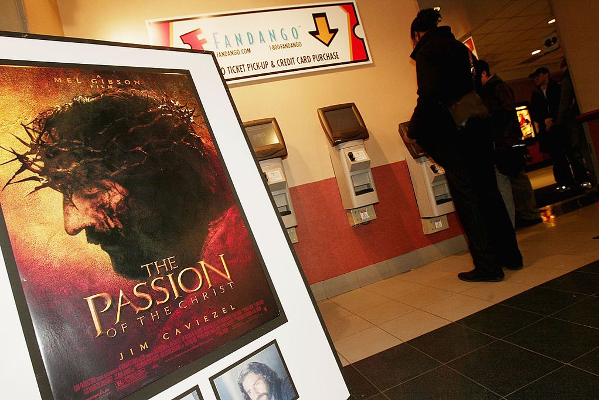 NEW YORK - FEBRUARY 24:  Mel Gibson's "The Passion of the Christ" opens at the Regal Cinemas 14 February 24, 2004 in New York City.  (Photo by Evan Agostini/Getty Images) (Evan Agostini / Getty Images)