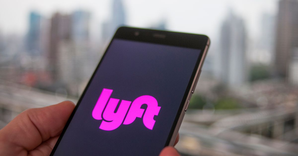 The Lyft ride sharing app is seen on a mobile phone on February 12, 2018. Lyft is the main competitor to the dominant Uber. (Photo by Jaap Arriens/NurPhoto via Getty Images) ( Jaap Arriens/NurPhoto via Getty Images)