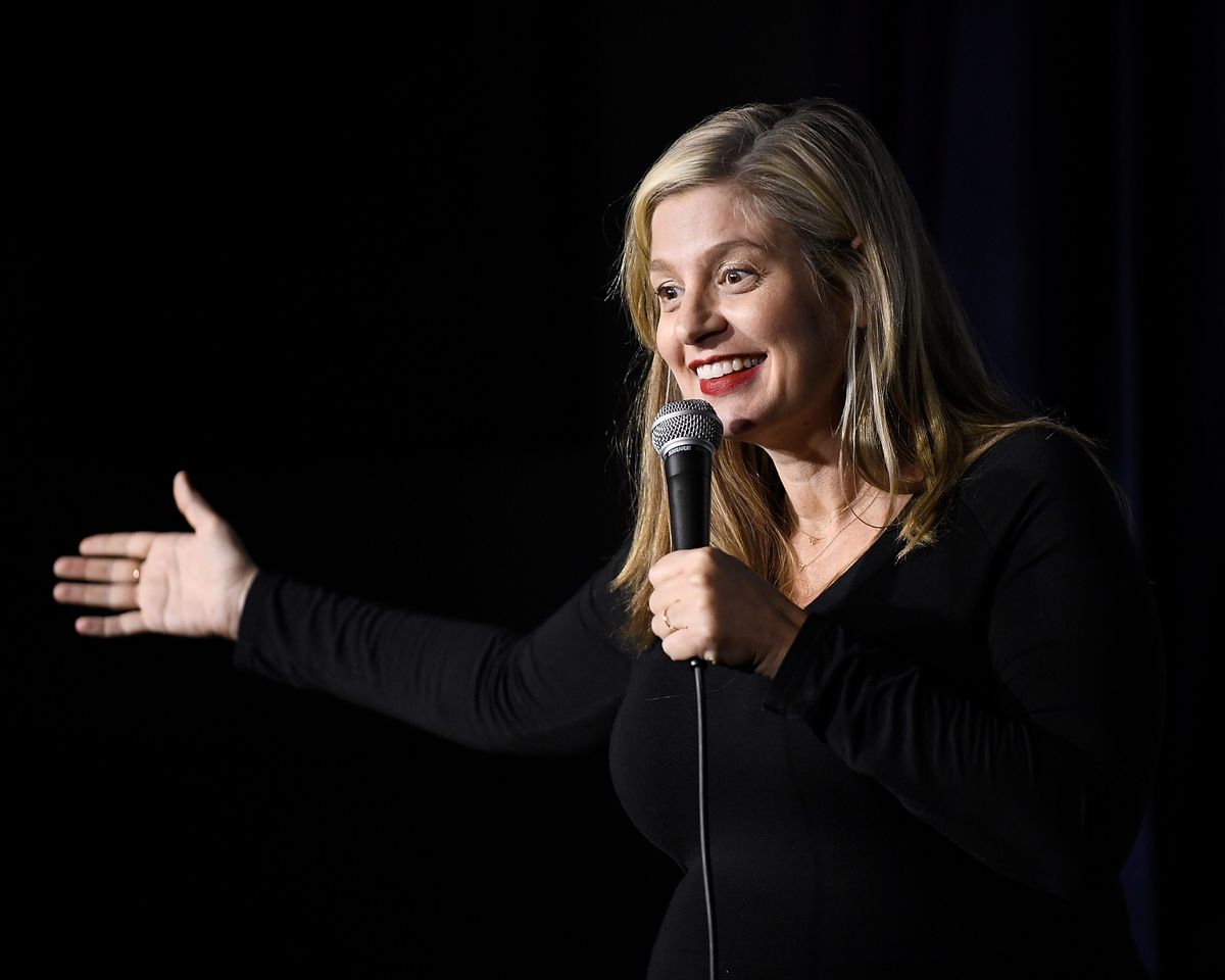 PASADENA, CA - MAY 12:  Comedian Christina Pazsitzky performs during her appearance at The Ice House Comedy Club on May 12, 2018 in Pasadena, California.  (Photo by Michael S. Schwartz/Getty Images) (Michael S. Schwartz/Getty Images)
