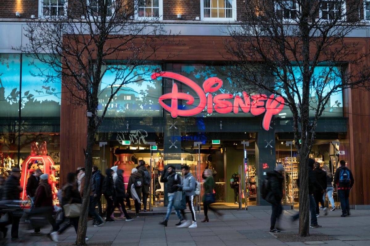 LONDON, UNITED KINGDOM - 2018/01/30: Disney store seen in London famous Oxford street. Central London is one of the most attractive tourist attraction for individuals whose willing to shop and enjoy the variety of famous and worldwide brands. (Photo by Rahman Hassani/SOPA Images/LightRocket via Getty Images) (Rahman Hassani/SOPA Images/LightRocket via Getty Images)
