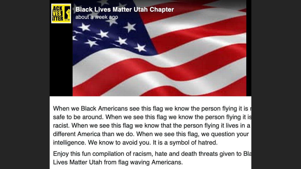  (Black Lives Matter Utah Chapter's Facebook)