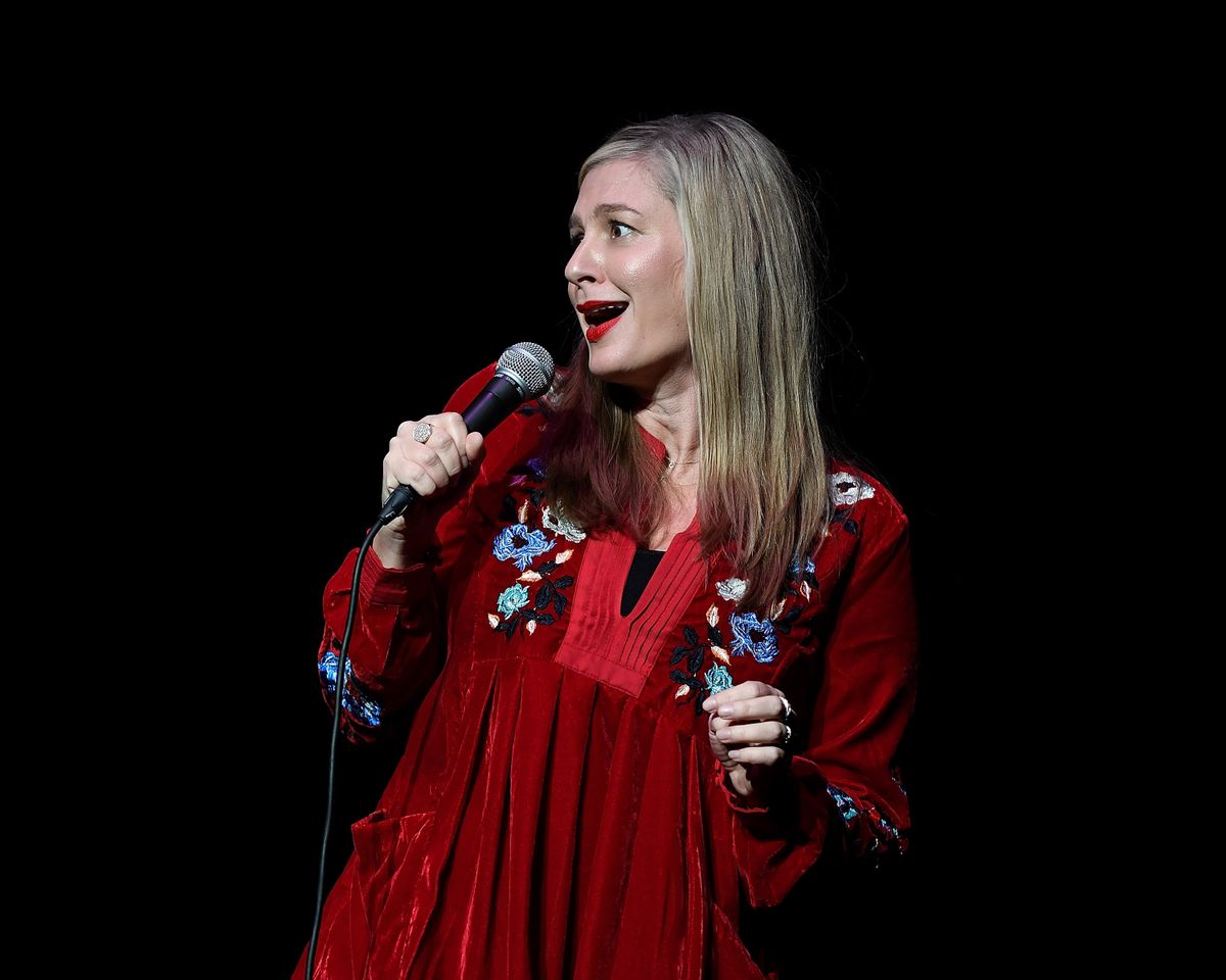 LOS ANGELES, CA - NOVEMBER 25:  Comedian Christina Pazsitzky performs during Tom Segura's No Teeth No Entry Tour at The Wiltern on November 25, 2017 in Los Angeles, California.  (Photo by Michael Schwartz/WireImage) (Michael Schwartz/WireImage)