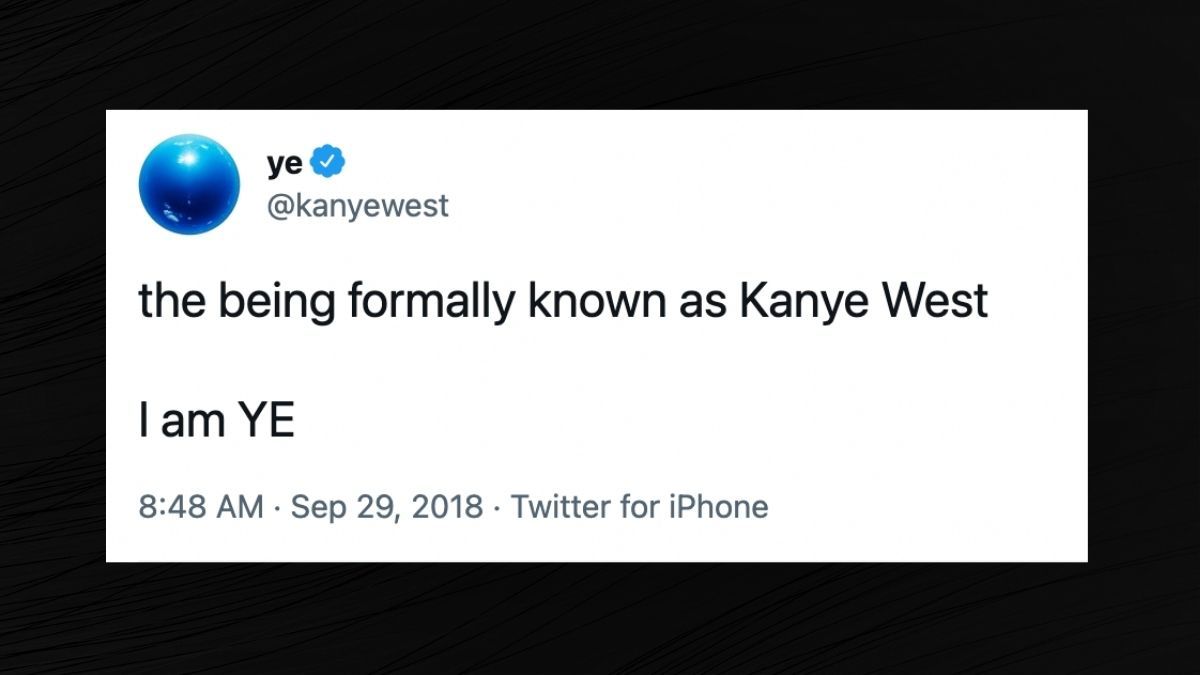  (Screenshot, Kanye West Twitter page)