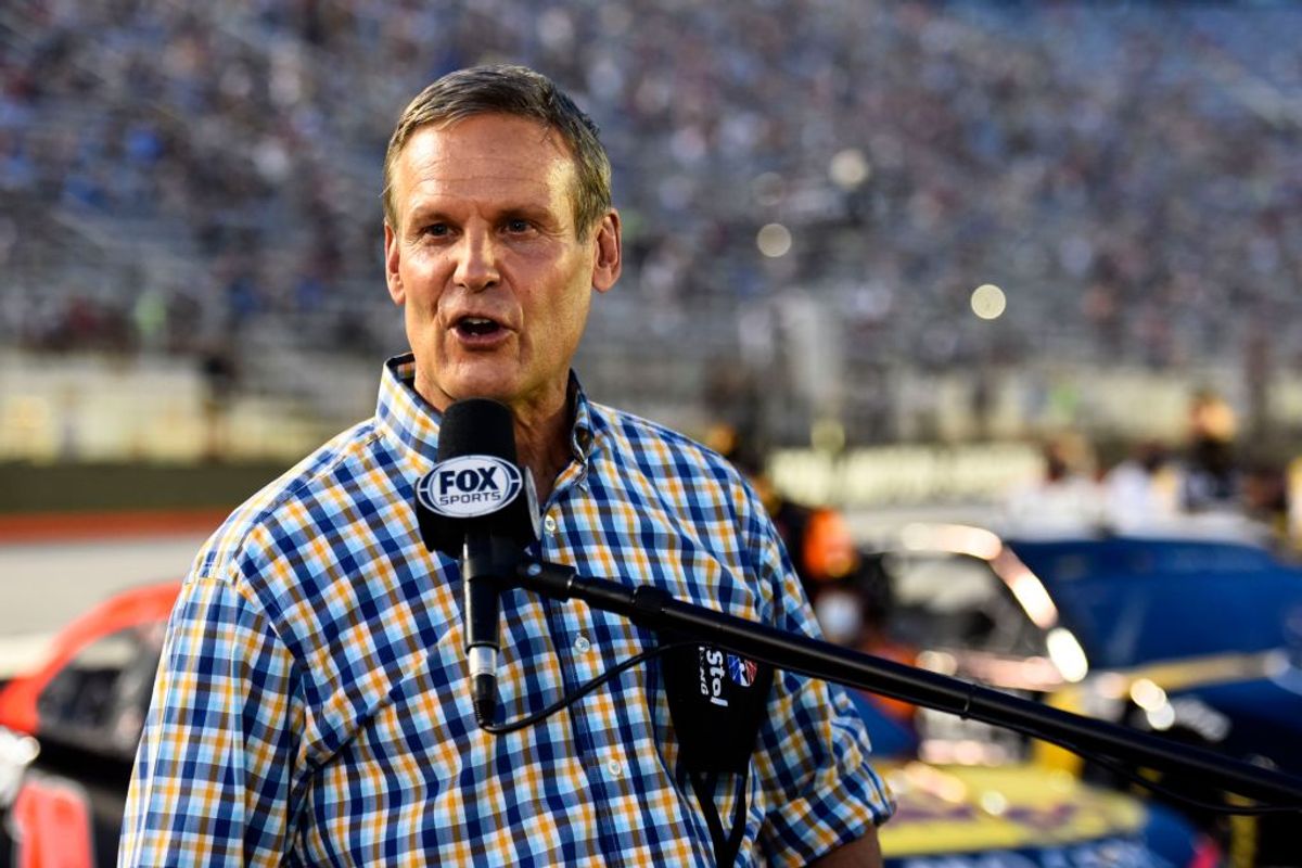 BRISTOL, TENNESSEE - JULY 15: Tennessee Governor Bill Lee gives the command to start engines prior to the NASCAR Cup Series All-Star Race at Bristol Motor Speedway on July 15, 2020 in Bristol, Tennessee. (Photo by Jared C. Tilton/Getty Images) (Getty Images/Stock photo)