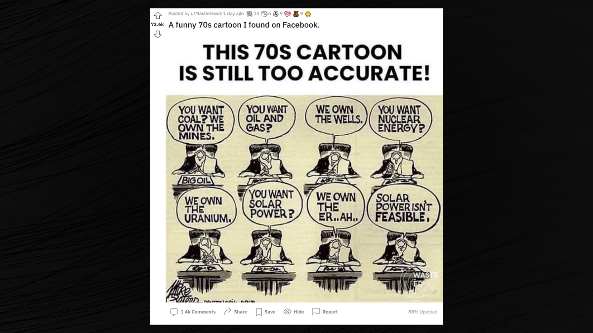 Did a 1970s Cartoon Ridicule Anti-Solar Power Rhetoric? 