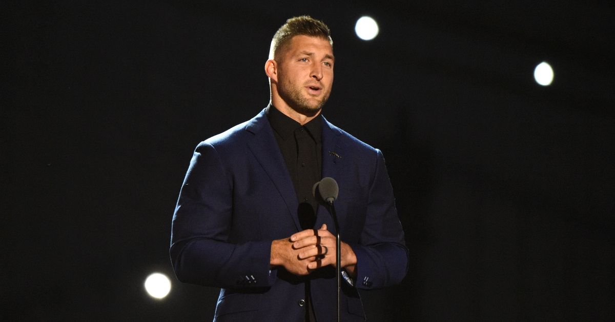NEW YORK, NEW YORK - JULY 10:  Tim Tebow speaks onstage during  the 2021 ESPY Awards at Rooftop At Pier 17 on July 10, 2021 in New York City.  (Photo by Kevin Mazur/Getty Images) (Kevin Mazur/Getty Images)