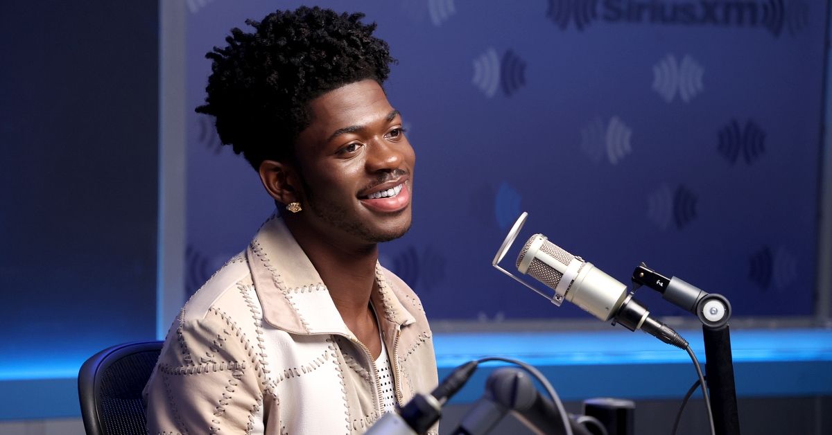 NEW YORK, NEW YORK - SEPTEMBER 14: Lil Nas X visits the SiriusXM Studios on September 14, 2021 in New York City. (Photo by Cindy Ord/Getty Images for SiriusXM) (Cindy Ord/Getty Images for SiriusXM)