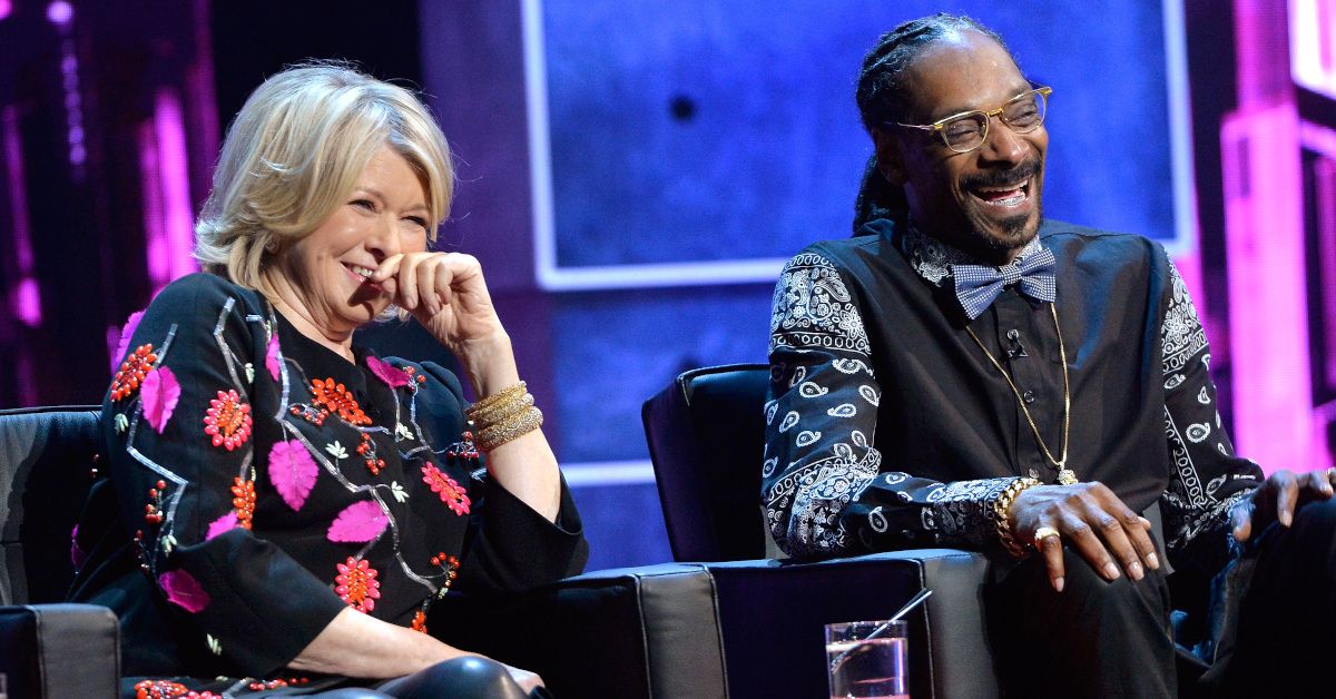 LOS ANGELES, CA - MARCH 14:  TV personality Martha Stewart (L) and recording artist Snoop Dogg attend The Comedy Central Roast of Justin Bieber at Sony Pictures Studios on March 14, 2015 in Los Angeles, California. The Comedy Central Roast of Justin Bieber will air on March 30, 2015 at 10:00 p.m. ET/PT.  (Photo by Lester Cohen/WireImage) (Lester Cohen/WireImage)
