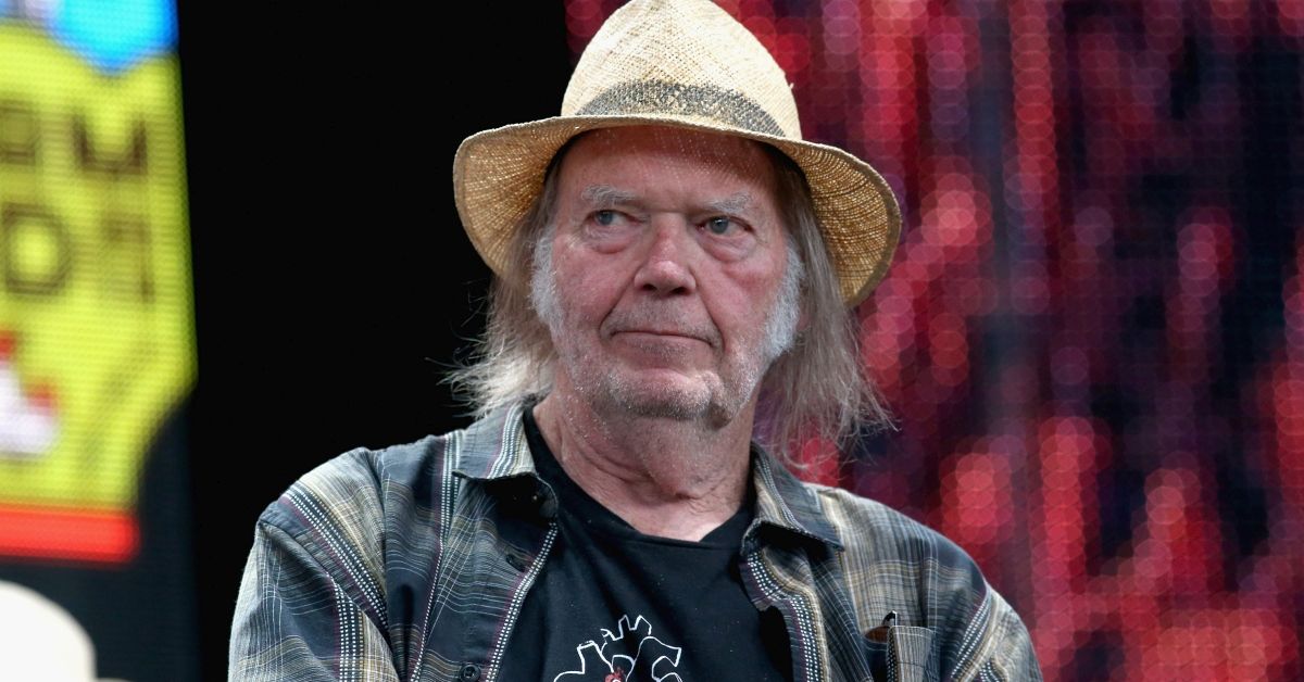 EAST TROY, WISCONSIN - SEPTEMBER 21:  Neil Young attends a press conference for Farm Aid 34 at Alpine Valley Music Theatre on September 21, 2019 in East Troy, Wisconsin.  (Photo by Gary Miller/Getty Images) (Gary Miller/Getty Images)