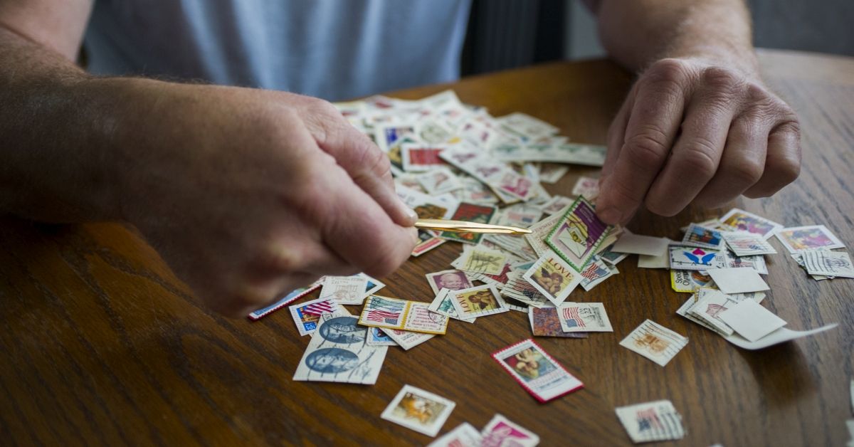 stamp collecting. (Photo by: Kurt Wittman/Education Images/Universal Images Group via Getty Images) (Education Images / Getty Images)