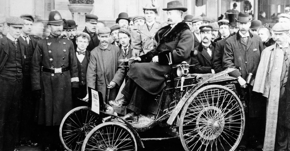 1896 Arnold-Benz car. (Photo by National Motor Museum/Heritage Images/Getty Images) (National Motor Museum/Heritage Images/Getty Images)