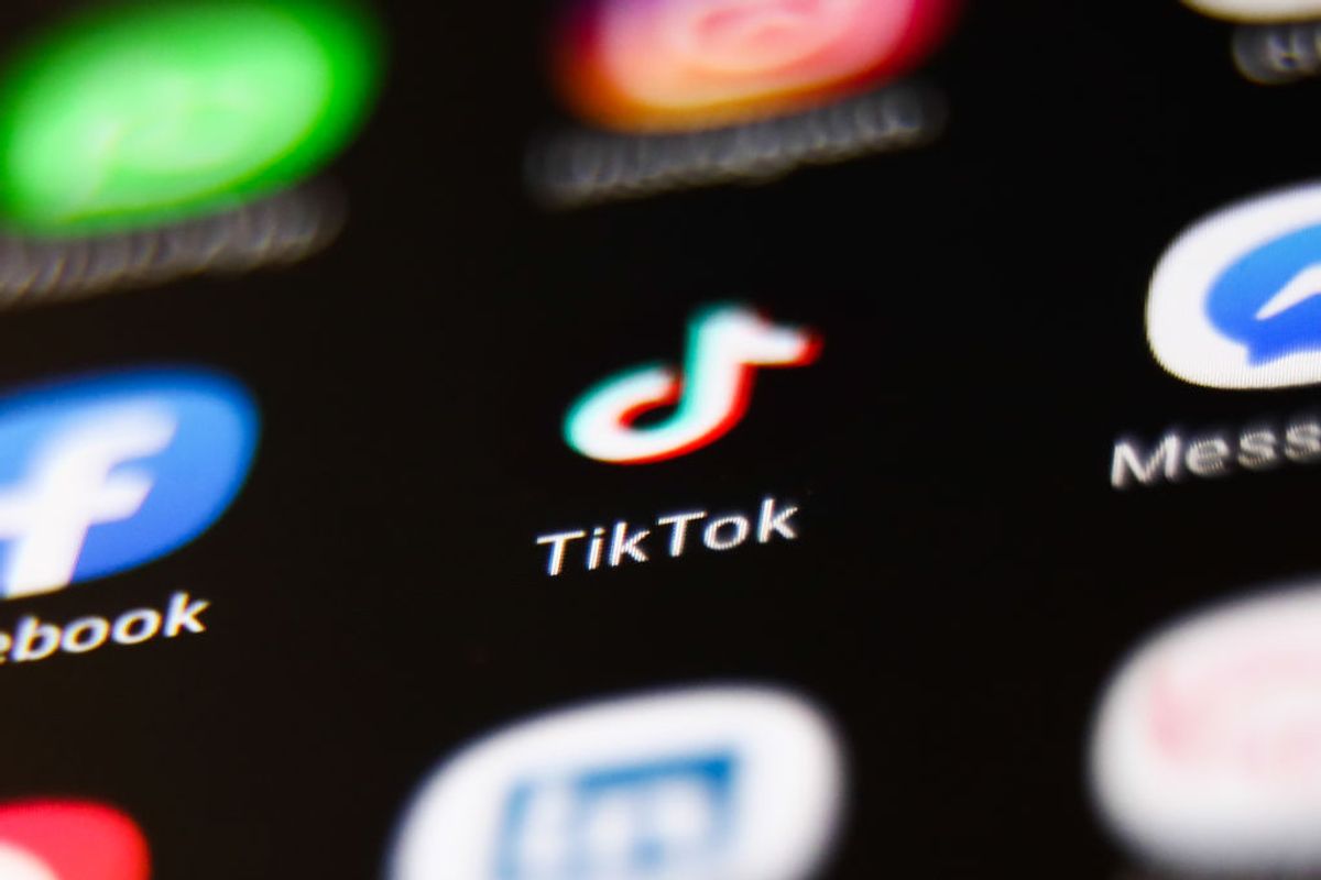 TikTok icon is seen displayed on a phone screen in this illustration photo taken in Krakow, Poland on November 20, 2019.  (Photo by Jakub Porzycki/NurPhoto via Getty Images) (Getty Images)