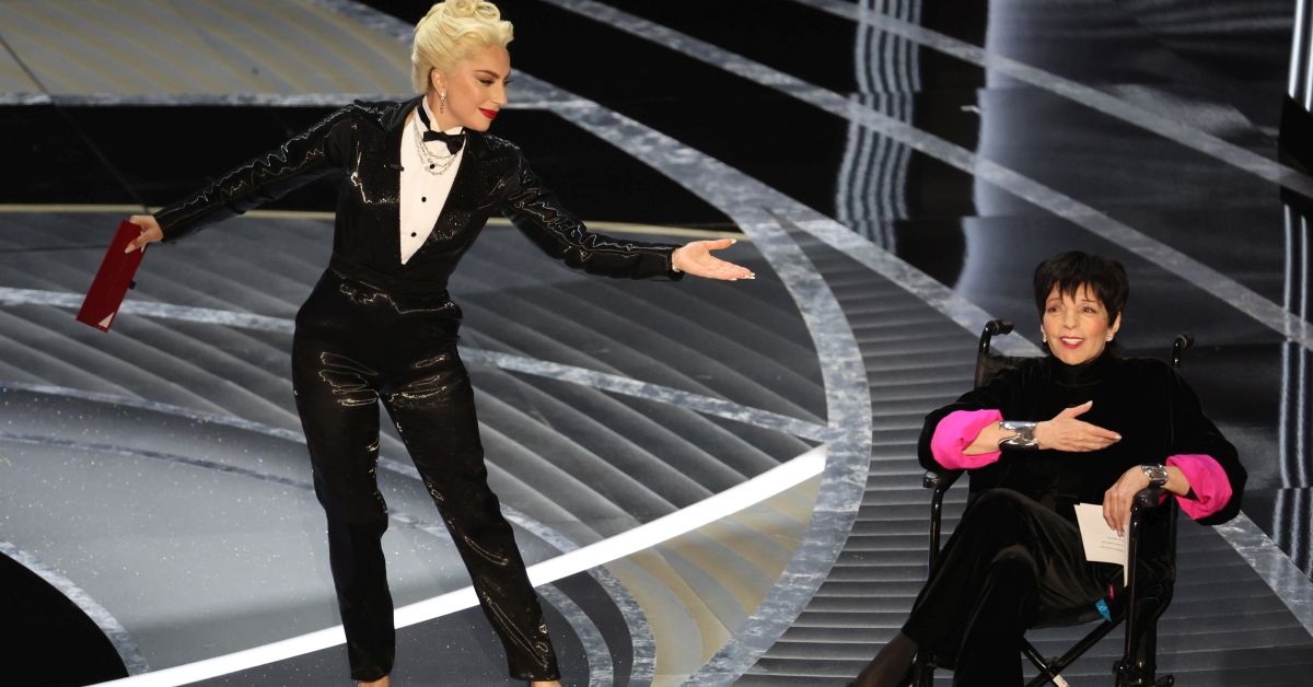 HOLLYWOOD, CA - March 27, 2022.    Lady Gaga and Liza Minnelli    during the show  at the 94th Academy Awards at the Dolby Theatre at Ovation Hollywood on Sunday, March 27, 2022.  (Myung Chun / Los Angeles Times via Getty Images) (Myung Chun/Los Angeles Times via Getty Images)