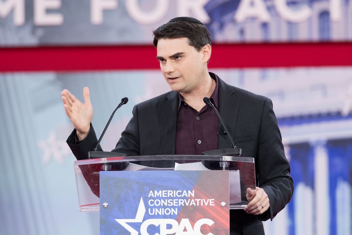 OXON HILL, MD, UNITED STATES - 2018/02/22: Ben Shapiro, host of his online political podcast The Ben Shapiro Show, at the Conservative Political Action Conference (CPAC) sponsored by the American Conservative Union held at the Gaylord National Resort &amp; Convention Center in Oxon Hill. (Photo by Michael Brochstein/SOPA Images/LightRocket via Getty Images) (Michael Brochstein/SOPA Images/LightRocket via Getty Images)