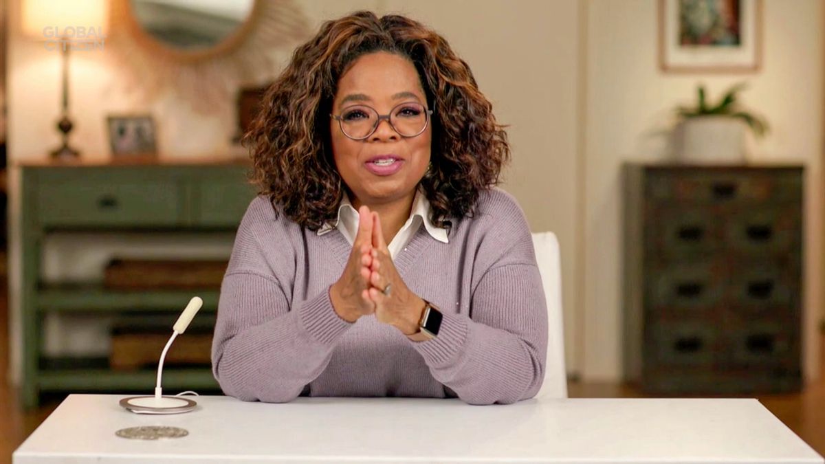 NEW YORK, NEW YORK - DECEMBER 19: In this screengrab released on December 19th Oprah Winfrey during Global Citizen Prize Awards Special Honoring Changemakers In 2020 Shaping The World We Want on December 19, 2020 in New York City. (Photo by Getty Images/Getty Images for Global Citizen) (Getty Images for Global Citizen)