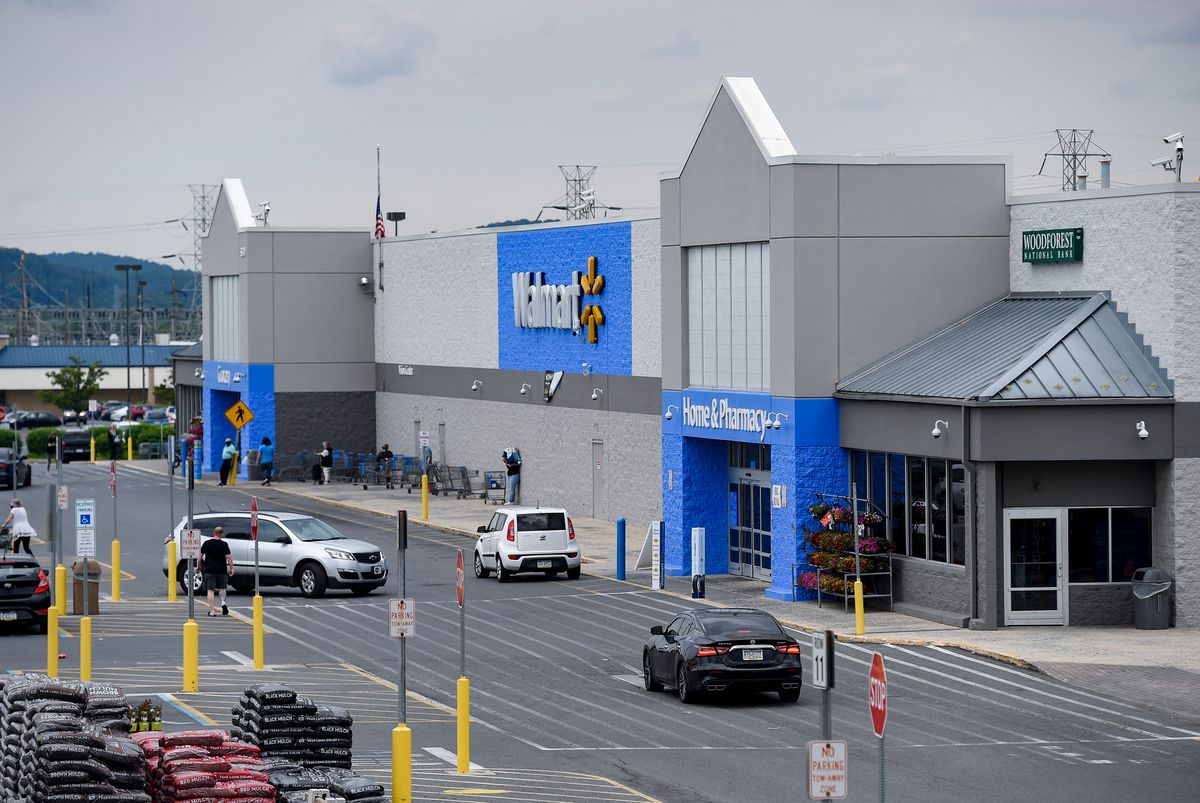 Temple, PA - June 2: The Walmart Supercenter store in Temple PA along Allentown Pike (Business route 222) Wednesday afternonn June 2, 2021. (Photo by Ben Hasty/MediaNews Group/Reading Eagle via Getty Images) (Ben Hasty/MediaNews Group/Reading Eagle via Getty Images)