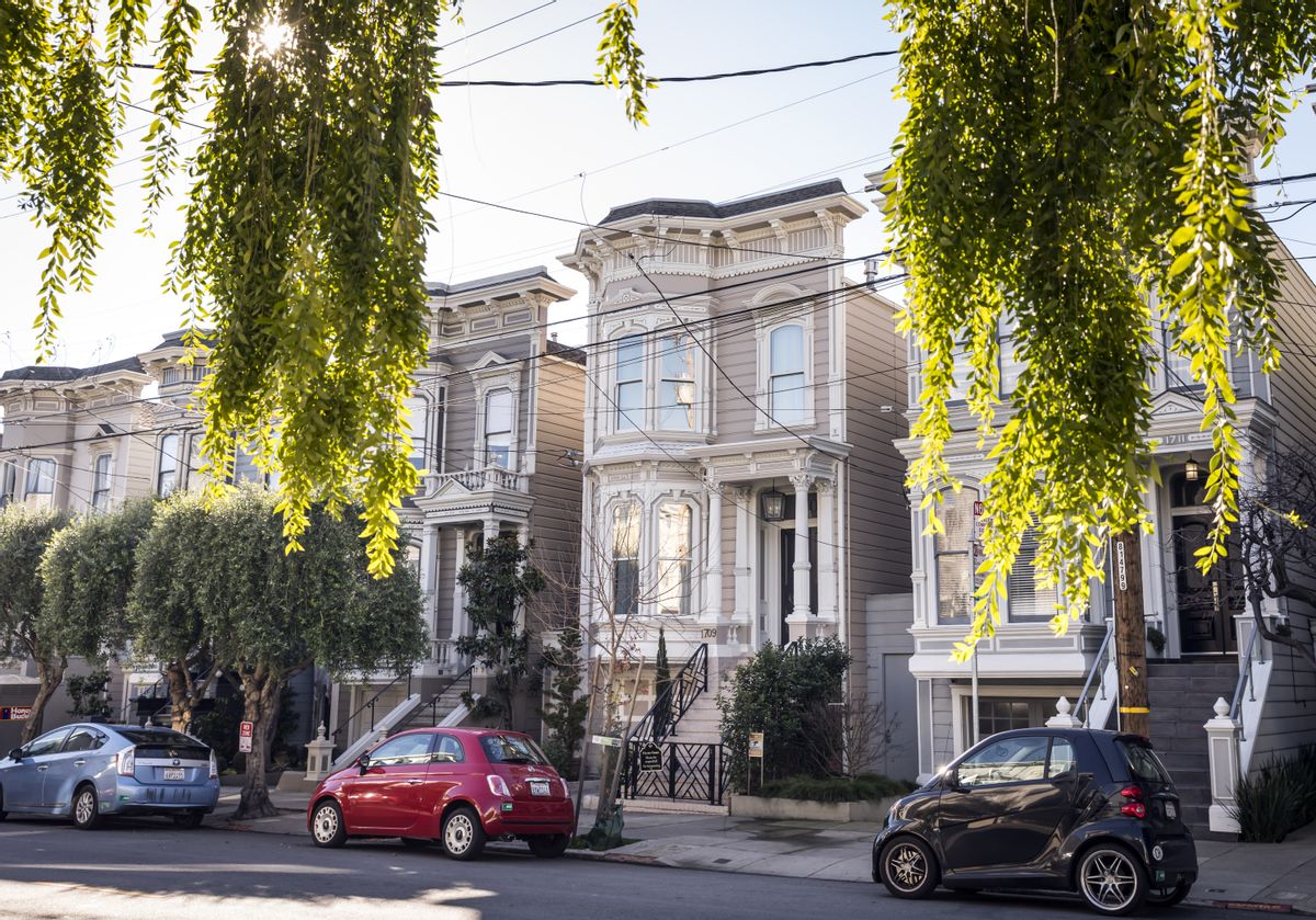 SAN FRANCISCO, CA - JANUARY 10: A view of 1709 Broderick Street, the house depicted in the filming of the TV show, "Full House," after the sudden death of comedian Bob Saget in San Francisco, Calif., on Monday, January 10, 2022. Saget was found dead in his hotel room Sunday at the Ritz-Carlton Orlando, Grande Lakes in Florida. (Carlos Avila Gonzalez/San Francisco Chronicle via Getty Images) (Carlos Avila Gonzalez/San Francisco Chronicle via Getty Images)