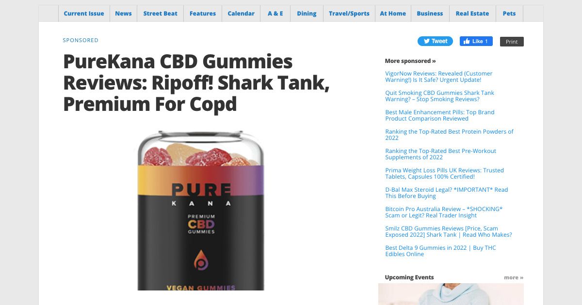 PureKana CBD Gummies reviews are all over Google but they are little more than sponsored content articles and some include scammy language. (Marina Times)