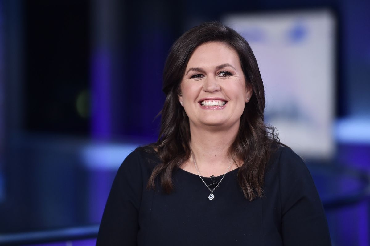 NEW YORK, NEW YORK - SEPTEMBER 17: (EXCLUSIVE COVERAGE) FOX News Contributor Sarah Huckabee Sanders visit "The Story with Martha MacCallum" on September 17, 2019 in New York City. (Photo by Steven Ferdman/Getty Images) (Steven Ferdman/Getty Images)