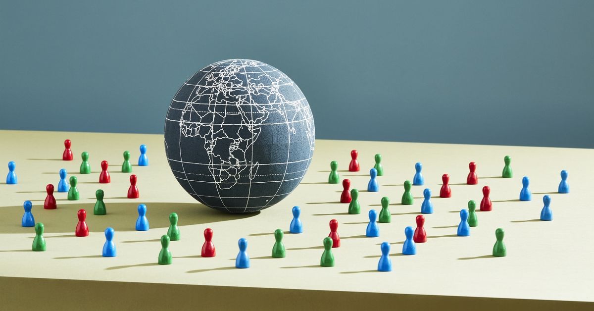 Centred on Africa and Europe (Stock Illustration/Getty Images)