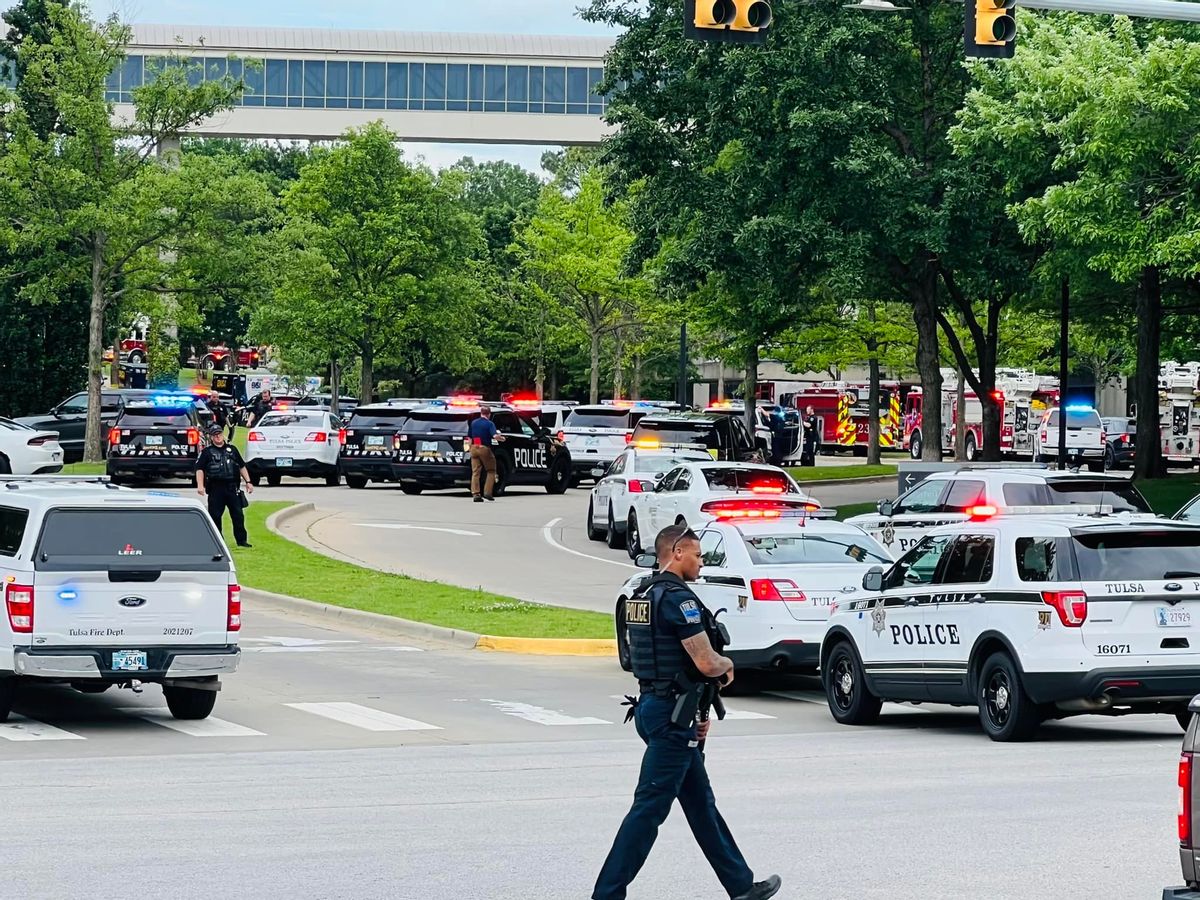 The Tulsa Police Department responded to an active shooter situation in what appeared to be a mass shooting. (Tulsa Police Department (Facebook))