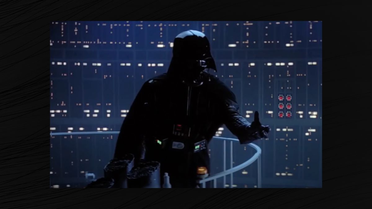 No, in the second Star Wars film, "The Empire Strikes Back," Darth Vader doesn't say, "Luke, I am your father." (Screenshot, JoBlo Movie Clips YouTube channel)