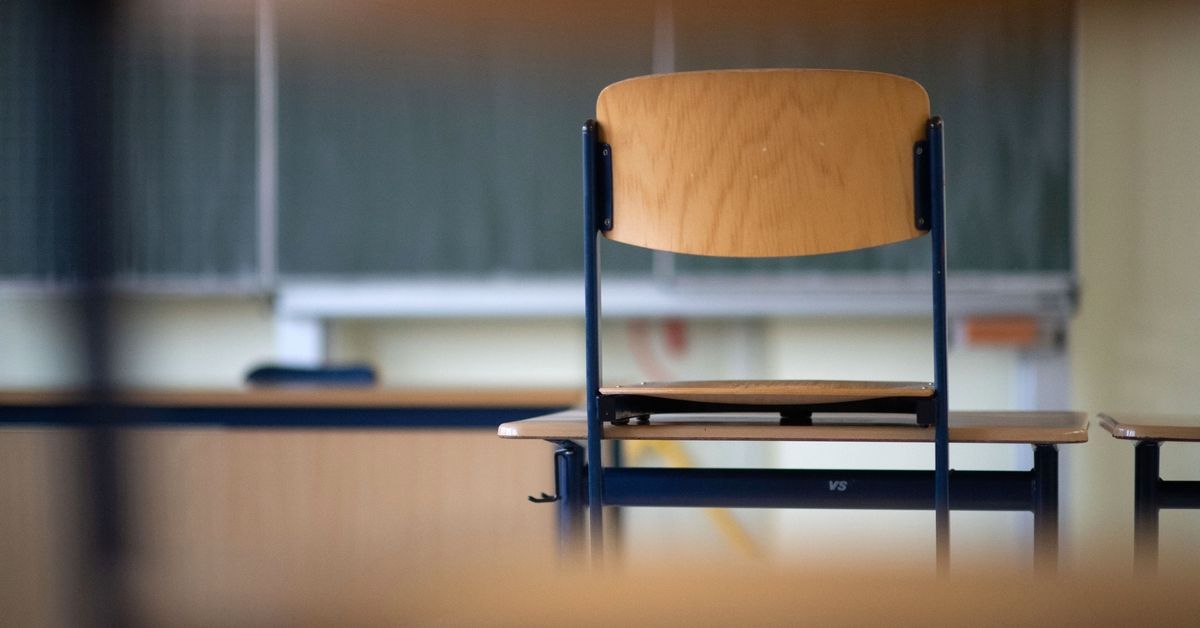24 January 2020, Baden-Wuerttemberg, Sinsheim: A chair stands on a table in a classroom of the Kraichgau-Realschule. Photo: Marijan Murat/dpa (Photo by Marijan Murat/picture alliance via Getty Images) (Getty Images)