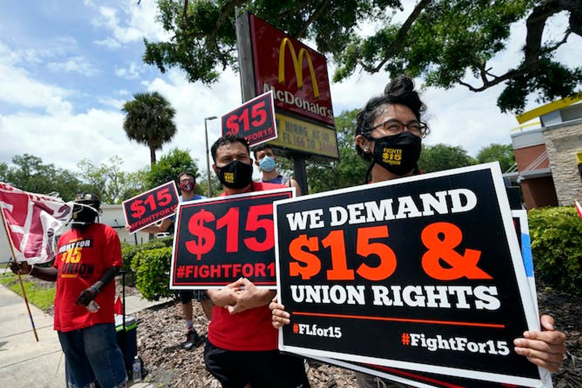 The fight over the minimum wage continues. AP Photo/John Raoux (AP Photo/John Raoux)